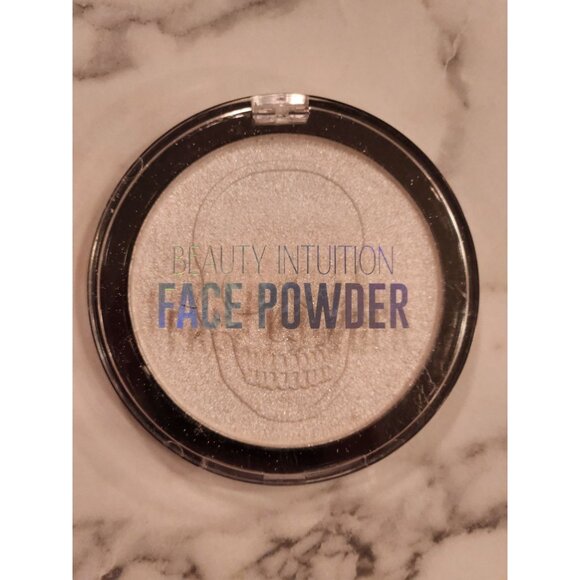Beauty Intuition Shimmering Skull Design Face Powder Compact - Picture 1 of 3